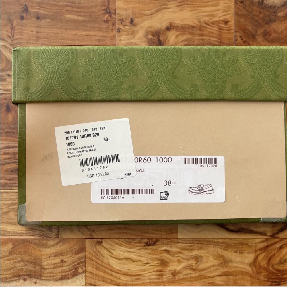 Gucci moccasin leather spice lux Napa loafers - Picture 9 of 10